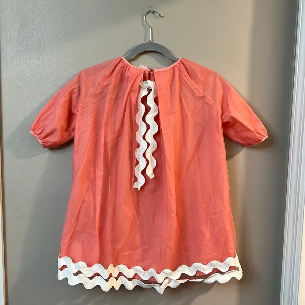 Tia Cibani Kids Coral Pink Dress